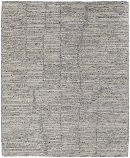 4 x 6 Taupe & Gray Hand Woven Rug
