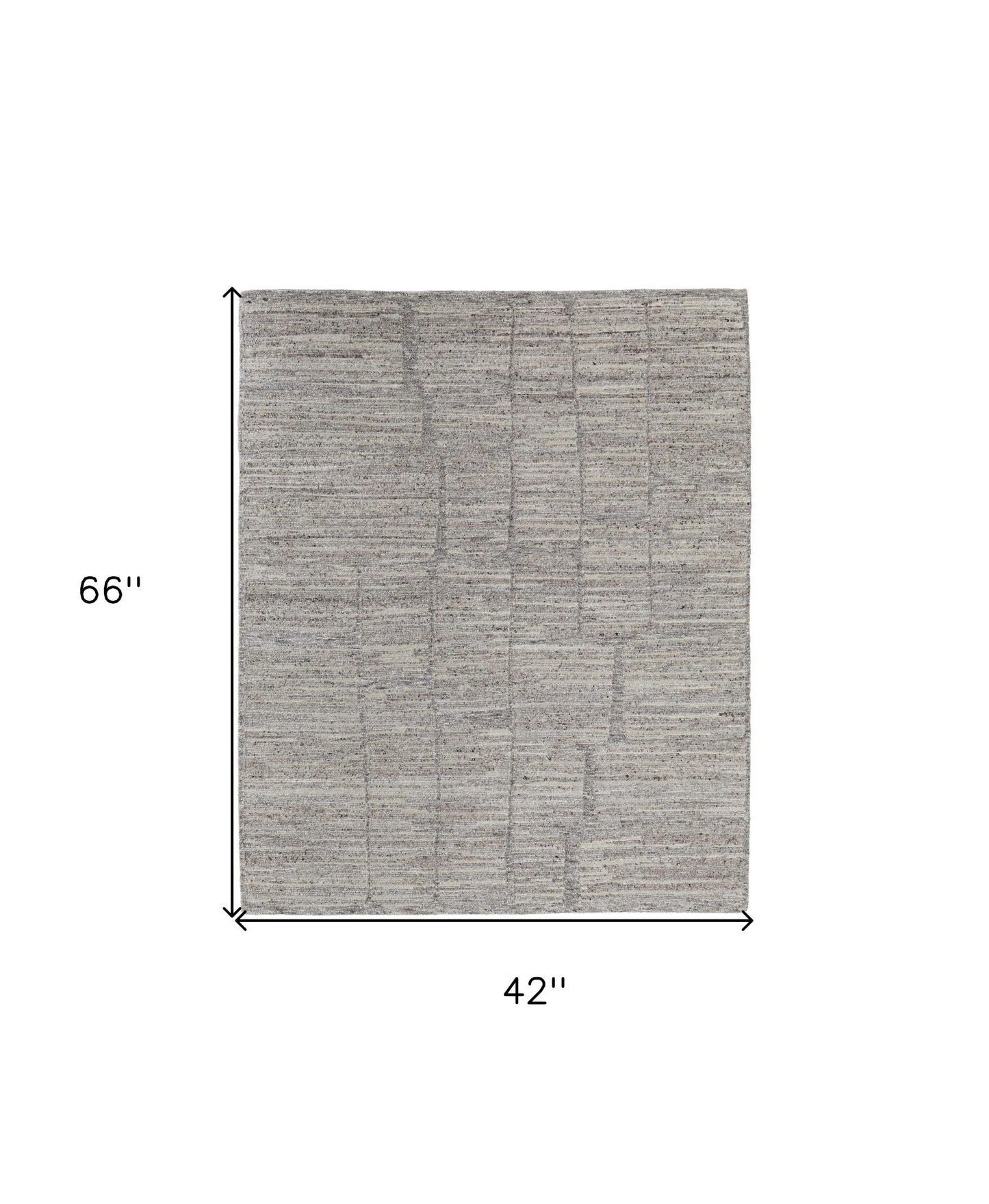 4 x 6 Taupe & Gray Hand Woven Rug