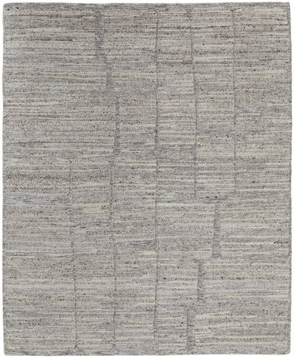 4 x 6 Taupe & Gray Hand Woven Rug