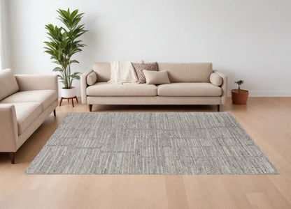 12 x 15 Taupe & Gray Hand Woven Rug