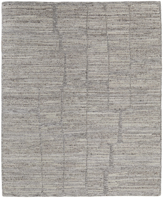 12 x 15 Taupe & Gray Hand Woven Rug