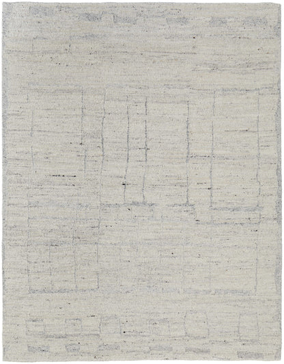 4 x 6 Gray & Ivory Hand Woven Rug