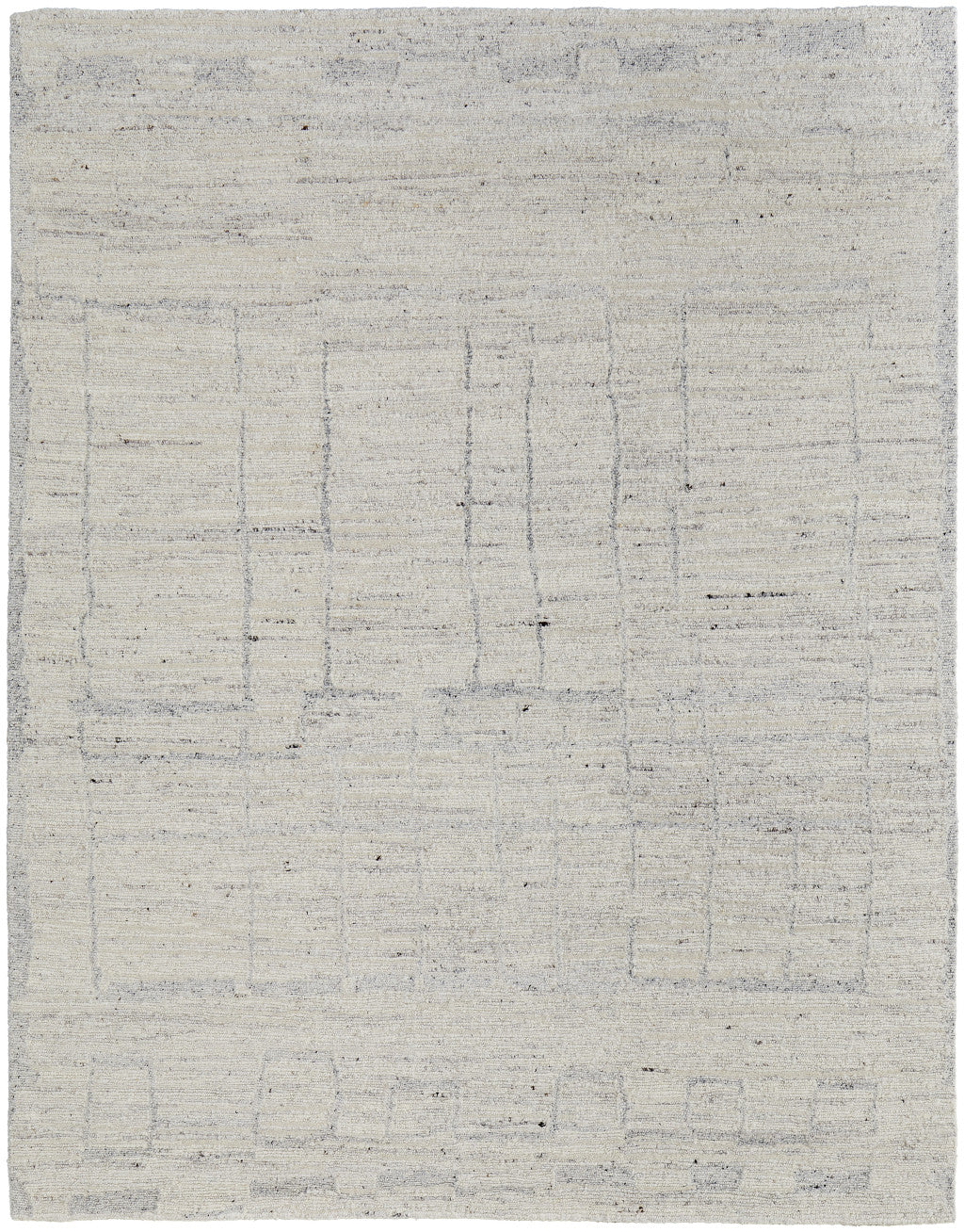 12 x 15 Gray & Ivory Hand Woven Rug