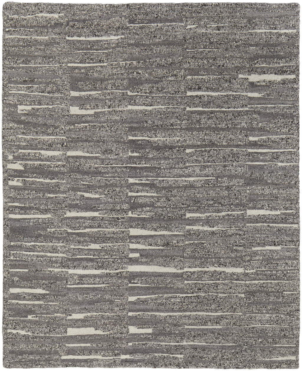 12 x 15 Gray Ivory & Taupe Hand Woven Rug