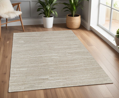 4 x 6 Ivory Hand Woven Rug