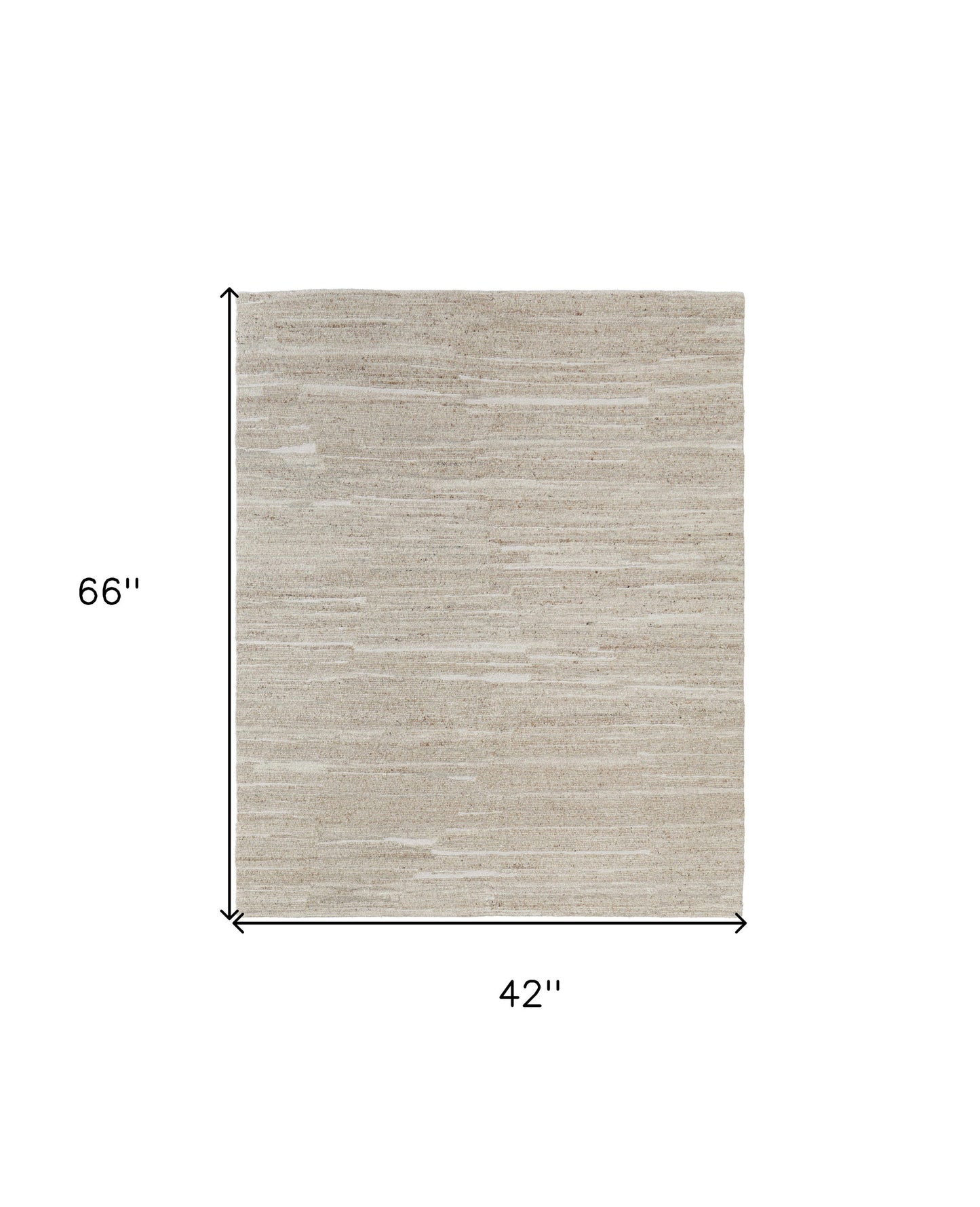 4 x 6 Ivory Hand Woven Rug