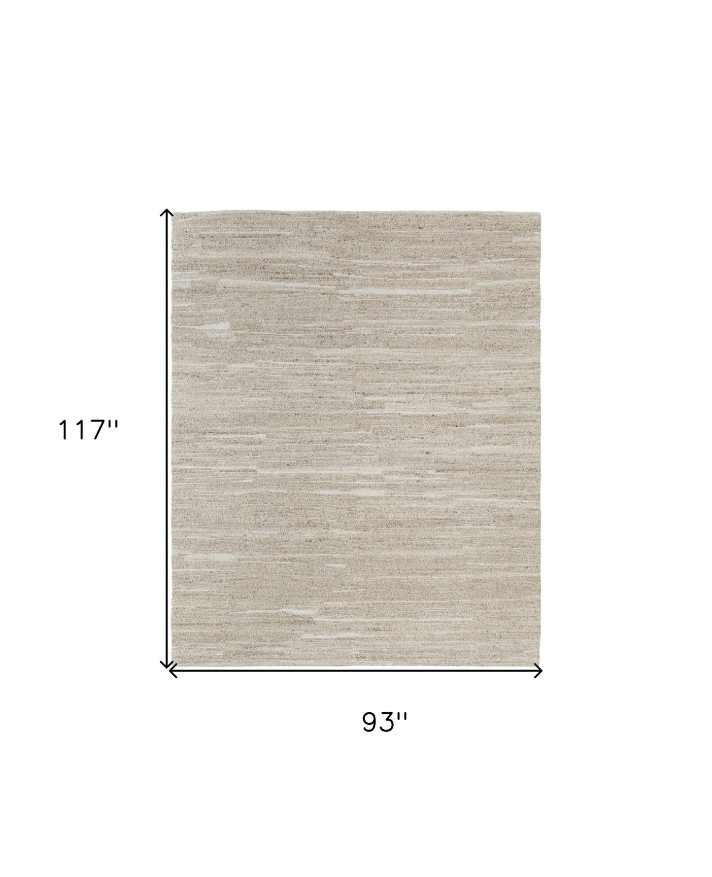8 x 10 Ivory Hand Woven Rug