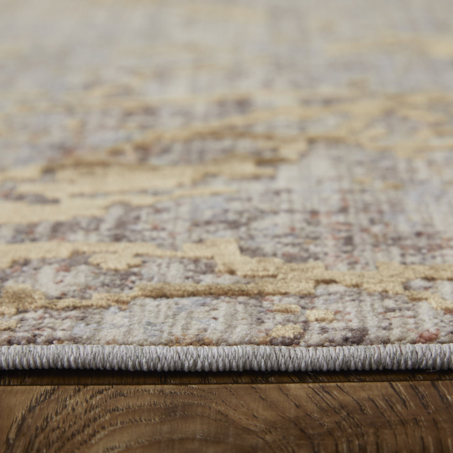10 x 13 Brown Taupe & Tan Power Loom Rug