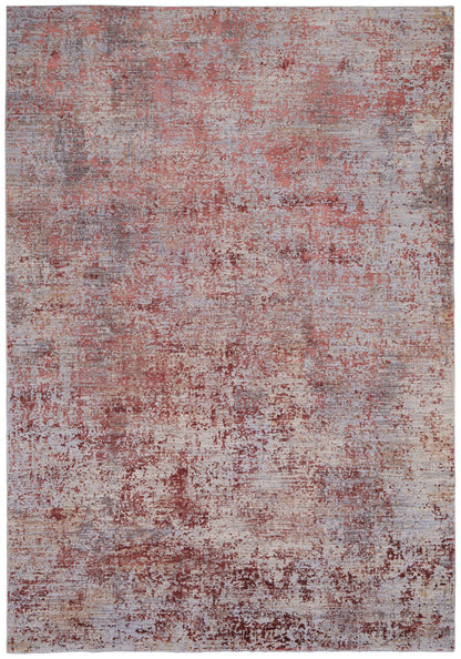 12 x 15 Red & Gray Power Loom Rug