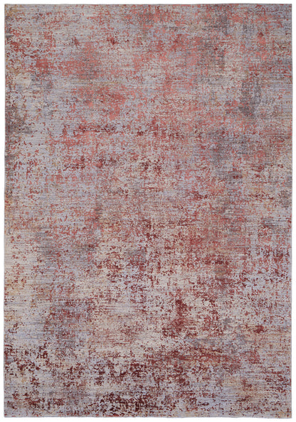 12 x 15 Red & Gray Power Loom Rug