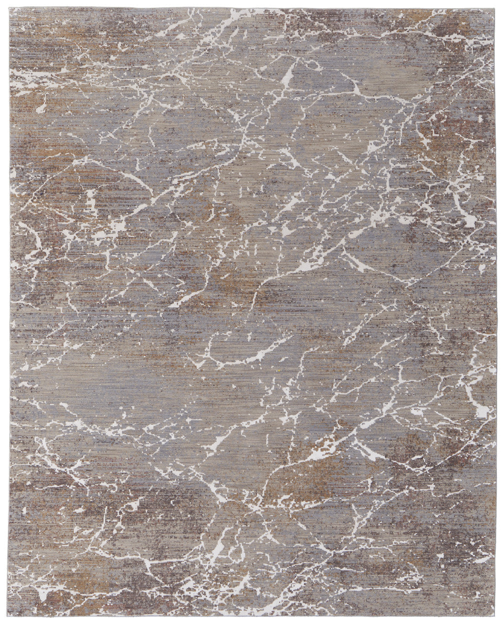 12 x 15 Ivory Brown & Taupe Power Loom Rug