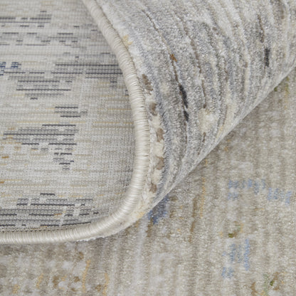 8 x 10 Red Blue & Ivory Power Loom Rug
