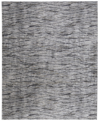 8 x 10 Gray Ivory & Tan Power Loom Rug