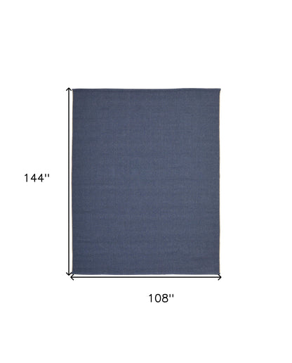9 x 12 Blue Hand Woven Rug