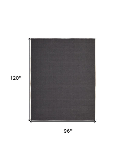 8 x 10 Tan & Gray Hand Woven Rug
