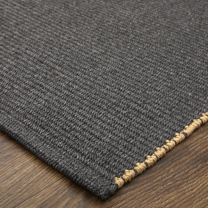 8 x 10 Tan & Gray Hand Woven Rug