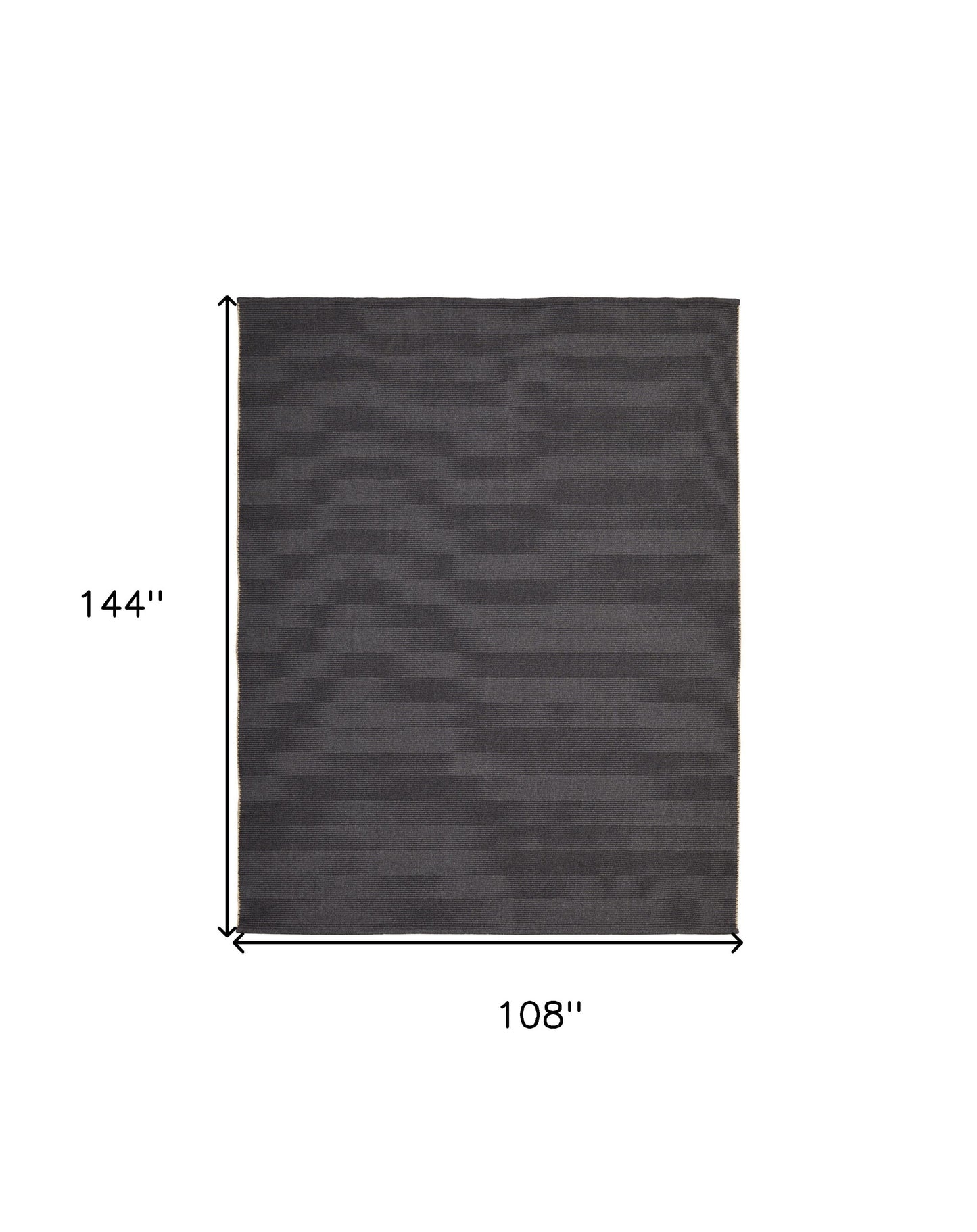 9 x 12 Tan & Gray Hand Woven Rug