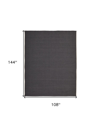 9 x 12 Tan & Gray Hand Woven Rug