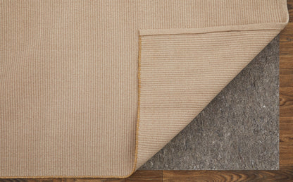 9 x 12 Ivory & Tan Hand Woven Rug