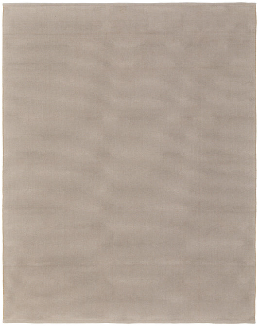 9 x 12 Ivory & Tan Hand Woven Rug
