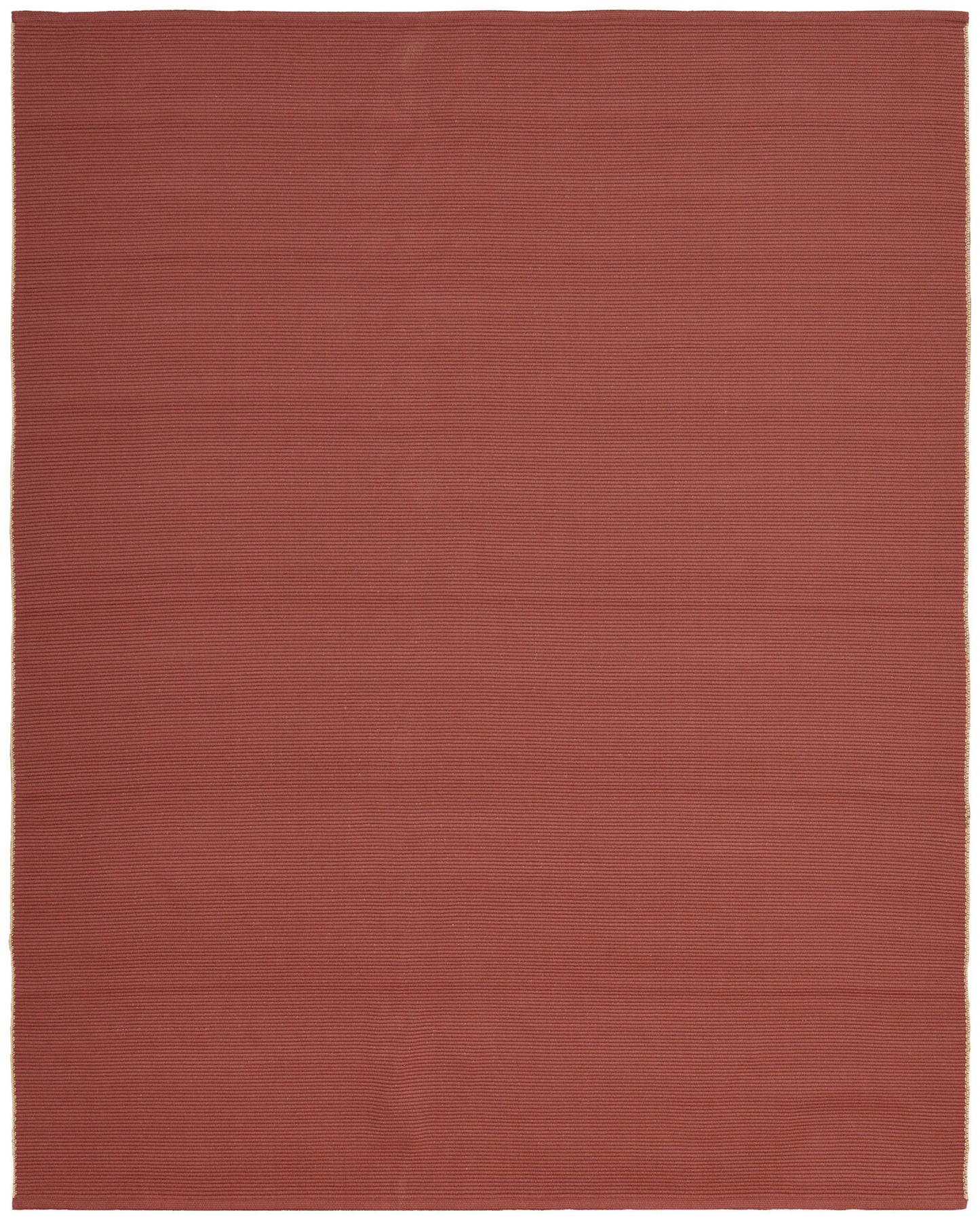 8 x 10 Red & Tan Hand Woven Rug