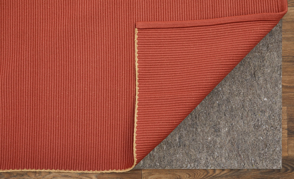 8 x 10 Red & Tan Hand Woven Rug