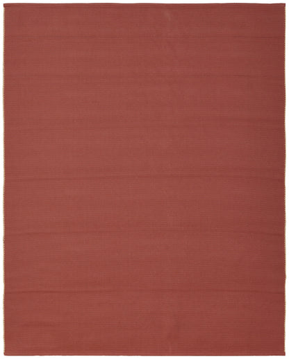 8 x 10 Red & Tan Hand Woven Rug