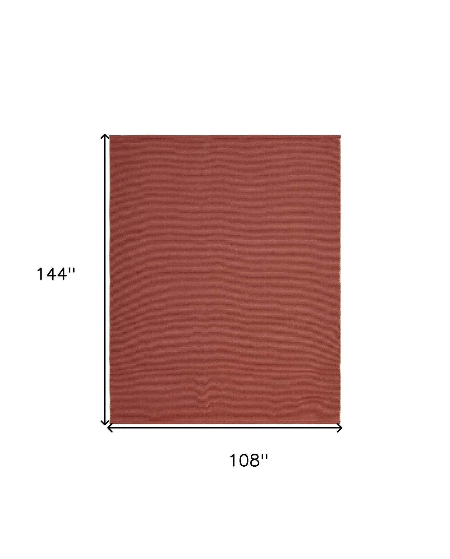 9 x 12 Red & Tan Hand Woven Rug