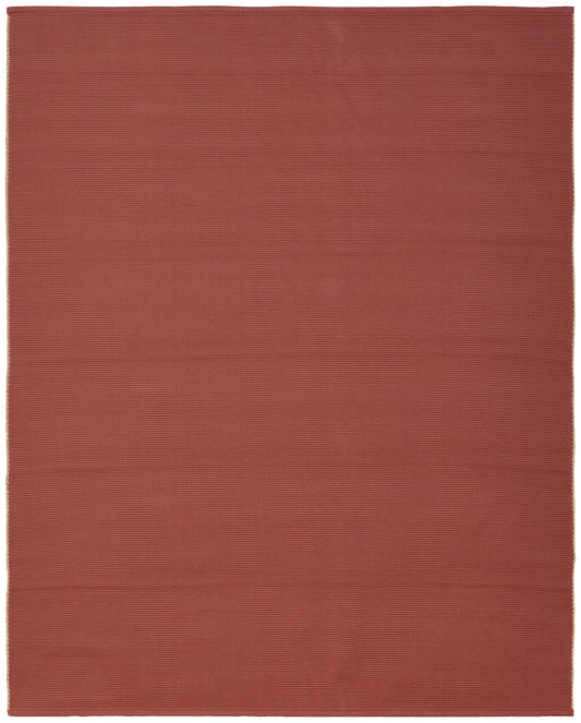 9 x 12 Red & Tan Hand Woven Rug