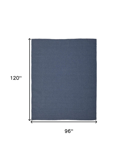 8 x 10 Blue Hand Woven Rug
