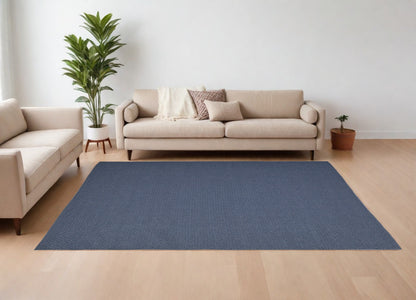 8 x 10 Blue Hand Woven Rug