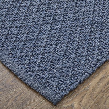 9 x 12 Blue Hand Woven Rug
