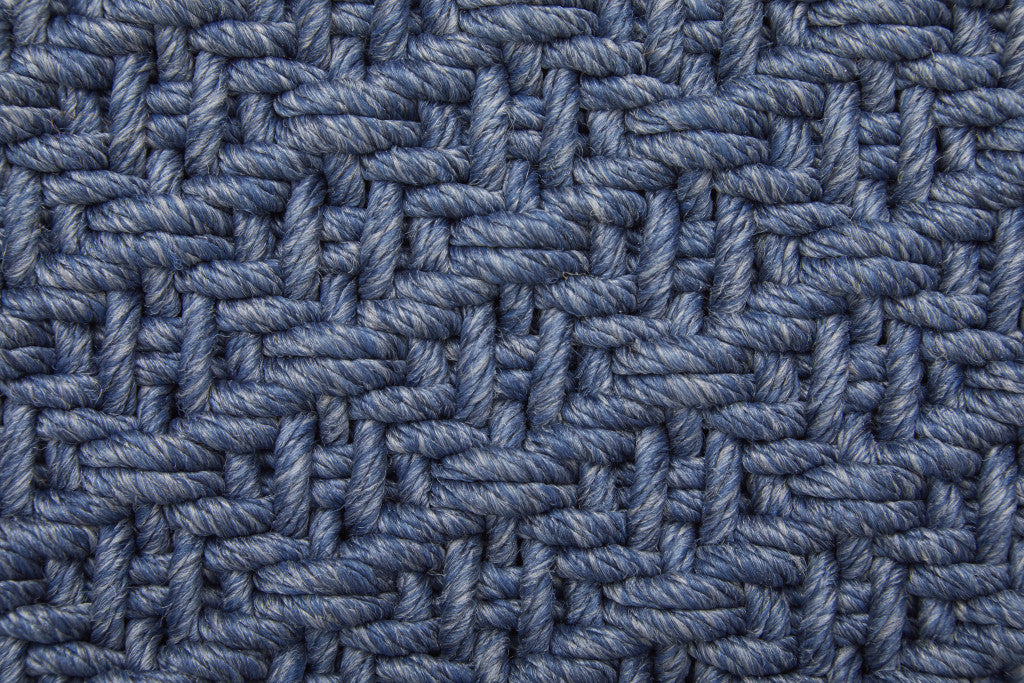 9 x 12 Blue Hand Woven Rug