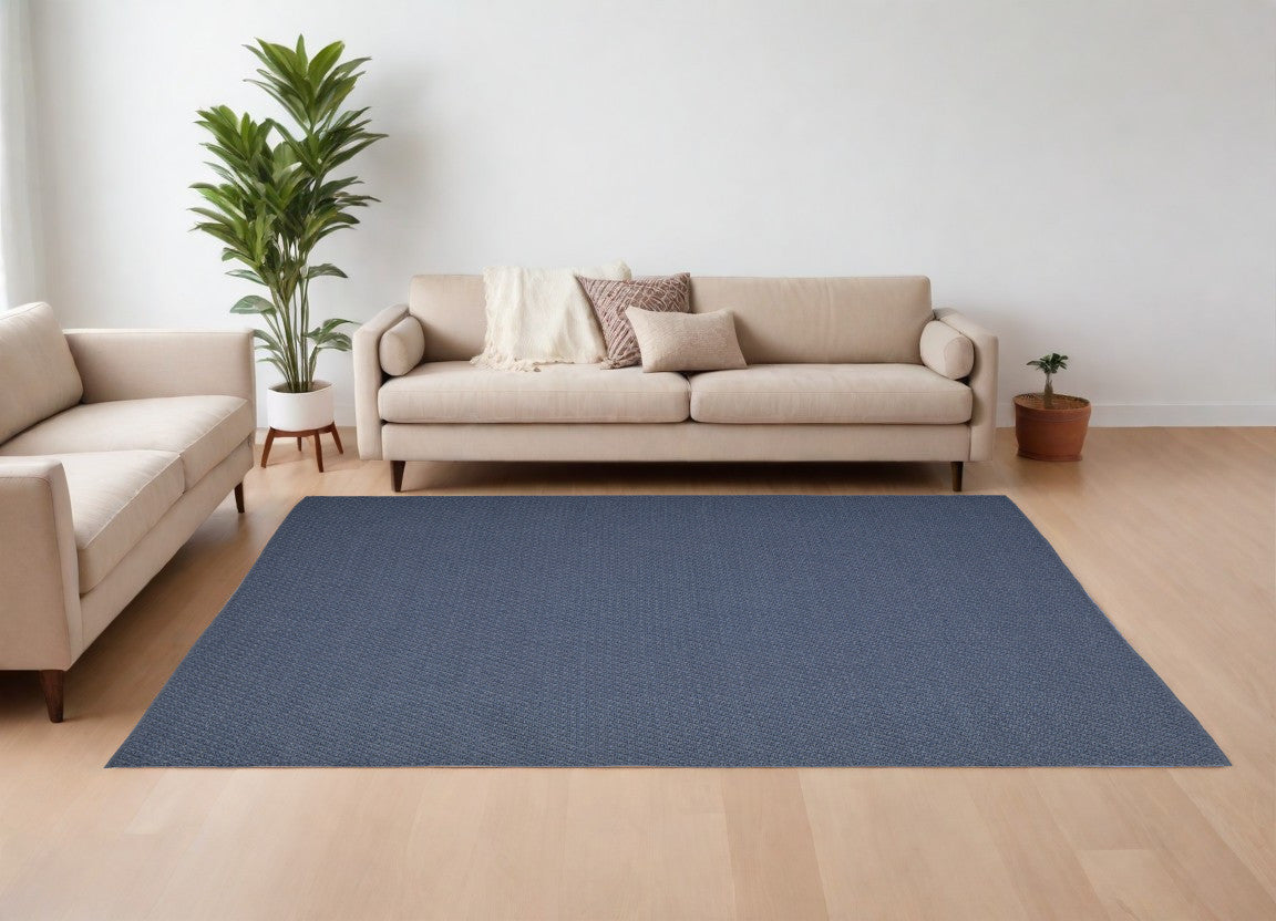 9 x 12 Blue Hand Woven Rug