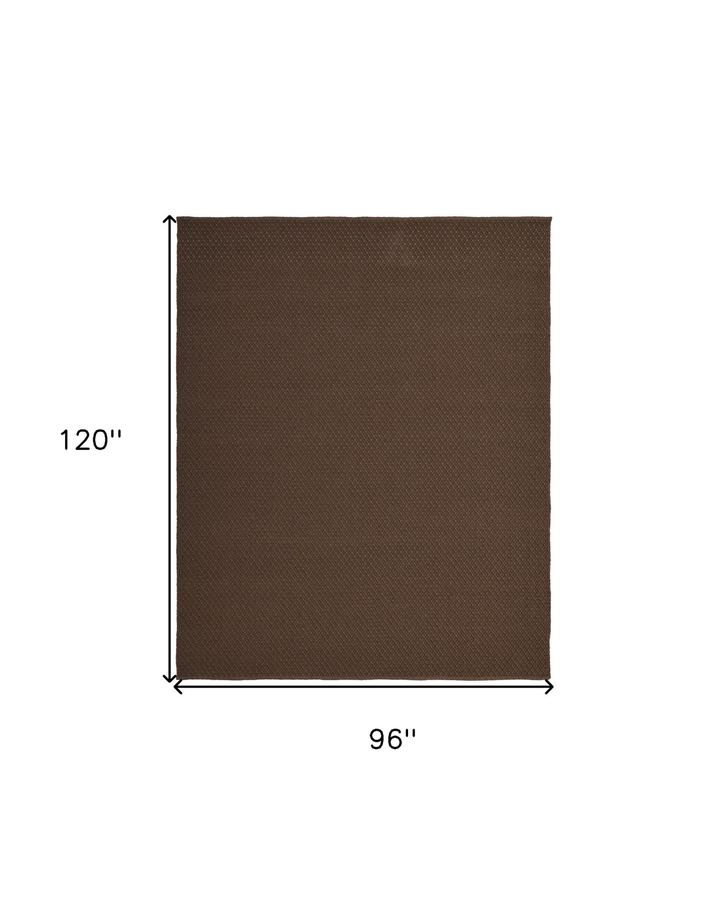 8 x 10 Brown Hand Woven Rug