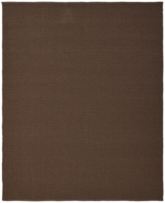 8 x 10 Brown Hand Woven Rug