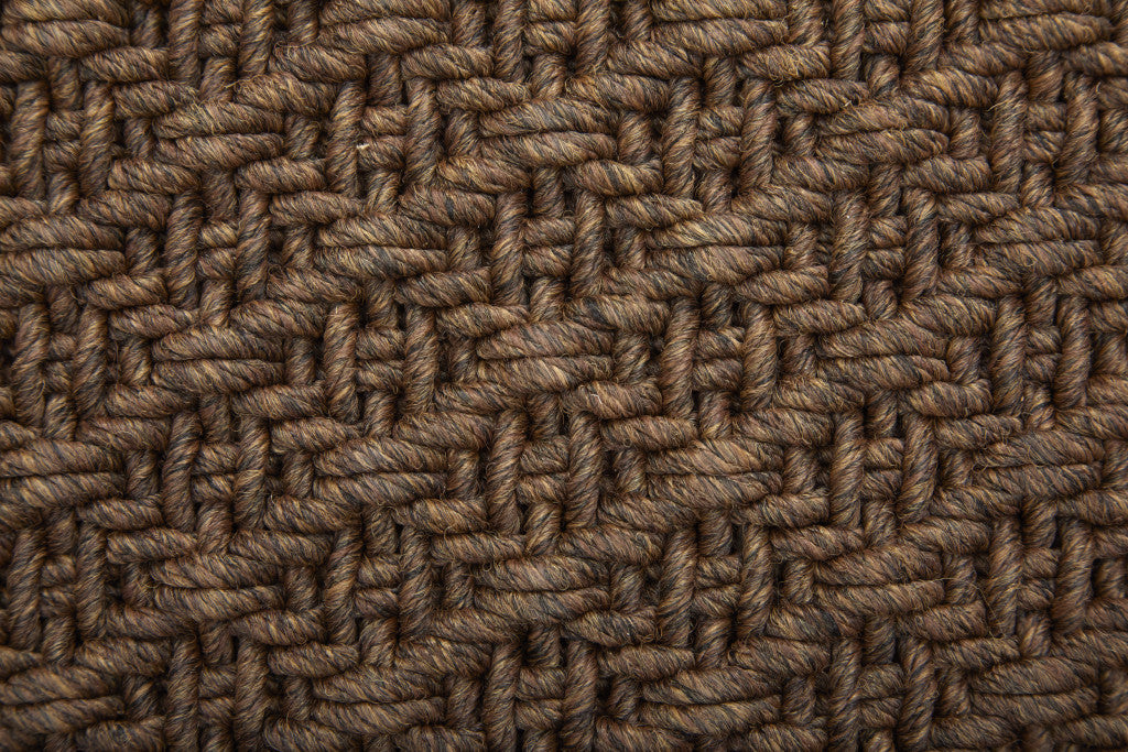 9 x 12 Brown Hand Woven Rug