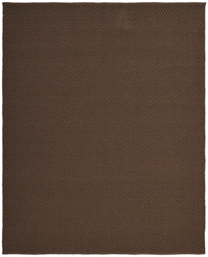 9 x 12 Brown Hand Woven Rug