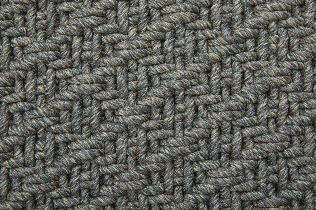 8 x 10 Green Hand Woven Rug