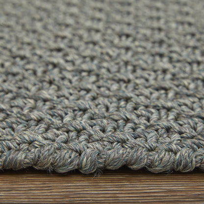 8 x 10 Green Hand Woven Rug