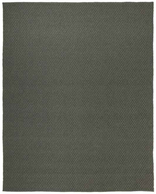 8 x 10 Green Hand Woven Rug