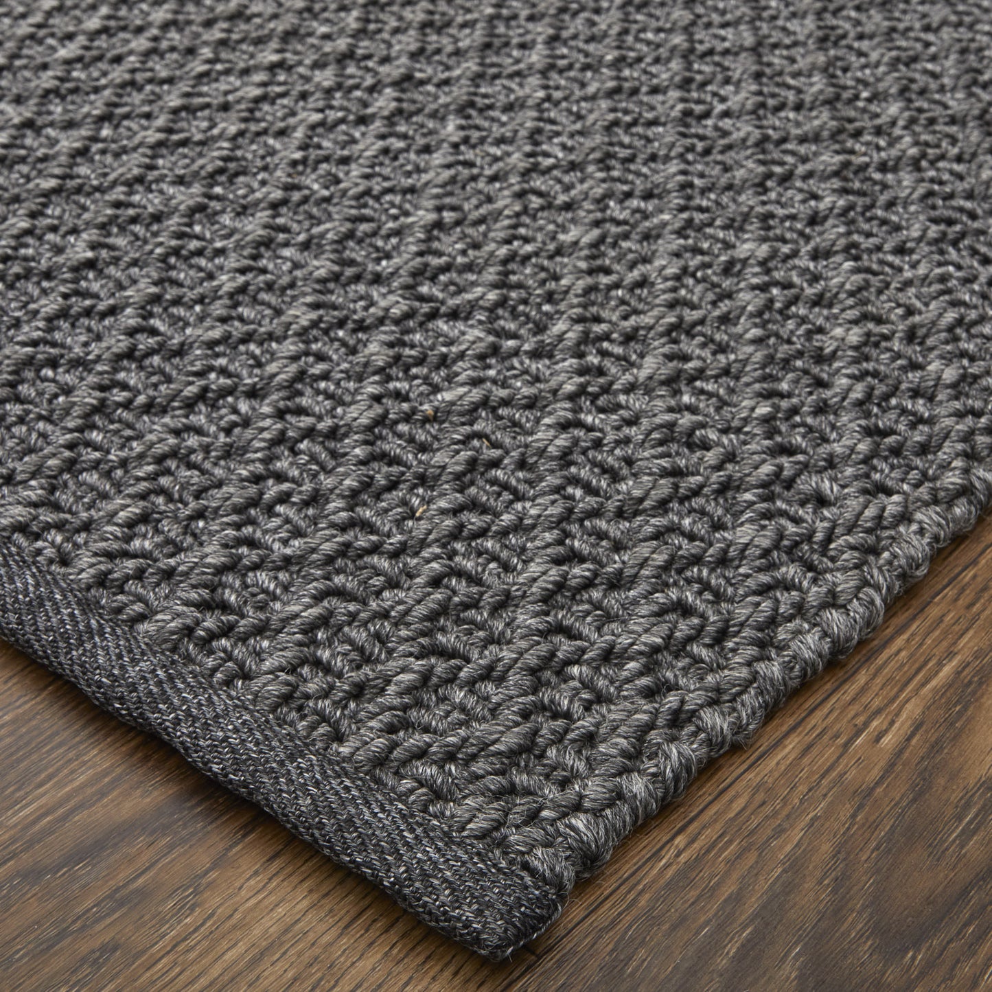 8 x 10 Gray Hand Woven Rug