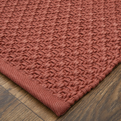 8 x 10 Red Hand Woven Rug