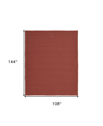 9 x 12 Red Hand Woven Rug