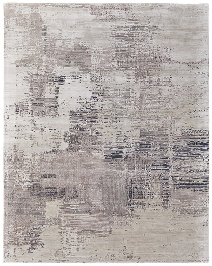 4 x 6 Brown Black & Tan Hand Tufted Rug
