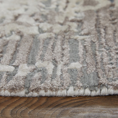 4 x 6 Brown Black & Tan Hand Tufted Rug