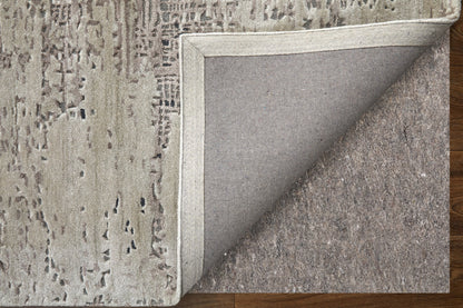 9 x 12 Brown Black & Tan Hand Tufted Rug