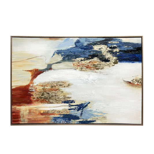 Sienna Twilight Gold Floater Frame Wall Art