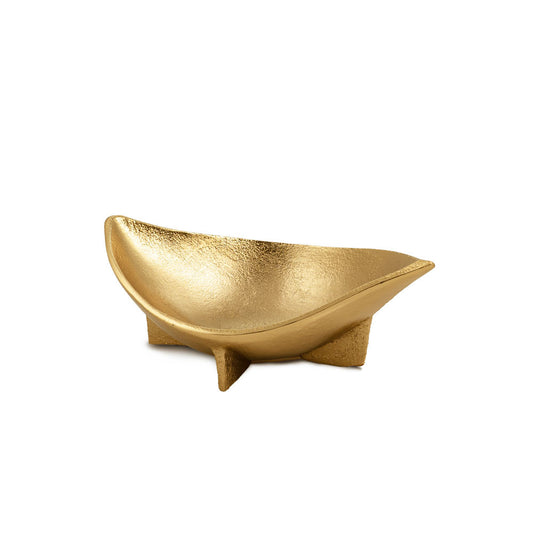 Gold Oval Eye Shaped Centerpiece Bowl