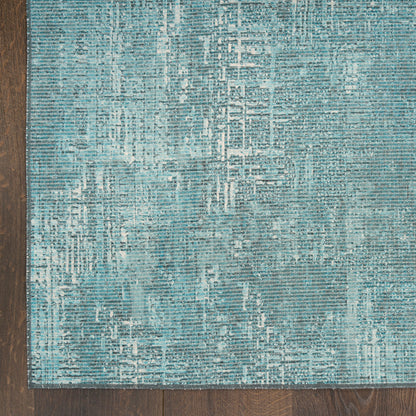 Nourison Botanical Green Machine Washable Rug - Corner